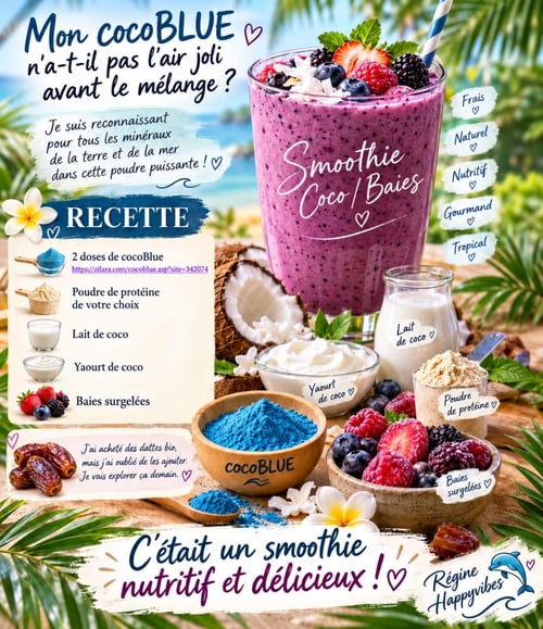 Smoothie cocoblue regine happyvibes